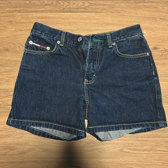 Vintage Tommy Hilfiger Shorts Juniors size 5 Denim Jean Hipster - Picture 1 of 4